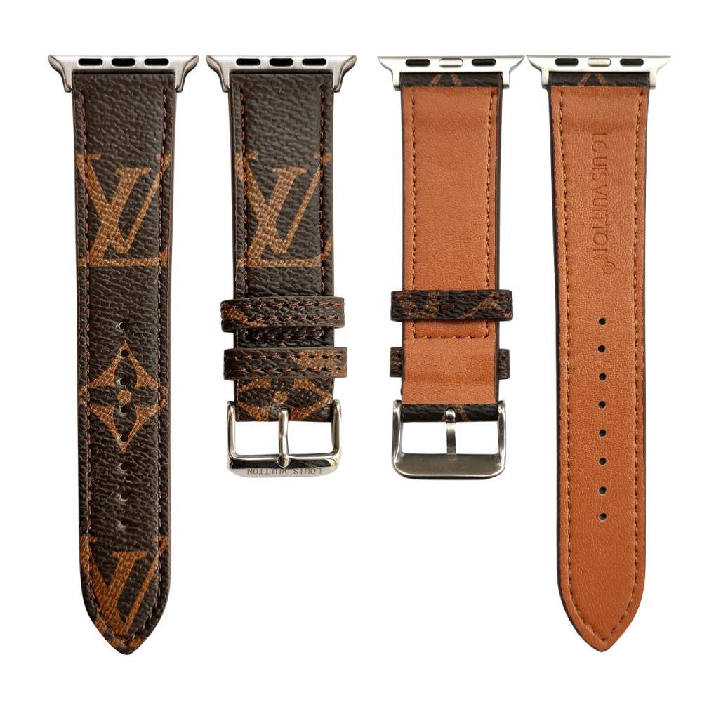 Luxury Louis Vuitton Apple Watch Band – Monogram & Damier Leather Strap - Serene