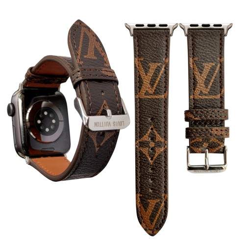 Luxury Louis Vuitton Apple Watch Band – Monogram & Damier Leather Strap - Serene