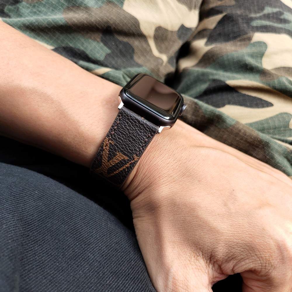 Luxury Louis Vuitton Apple Watch Band – Monogram & Damier Leather Strap - Serene