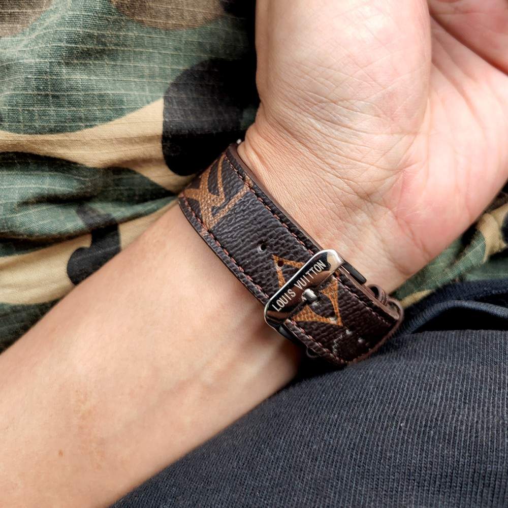 Luxury Louis Vuitton Apple Watch Band – Monogram & Damier Leather Strap - Serene