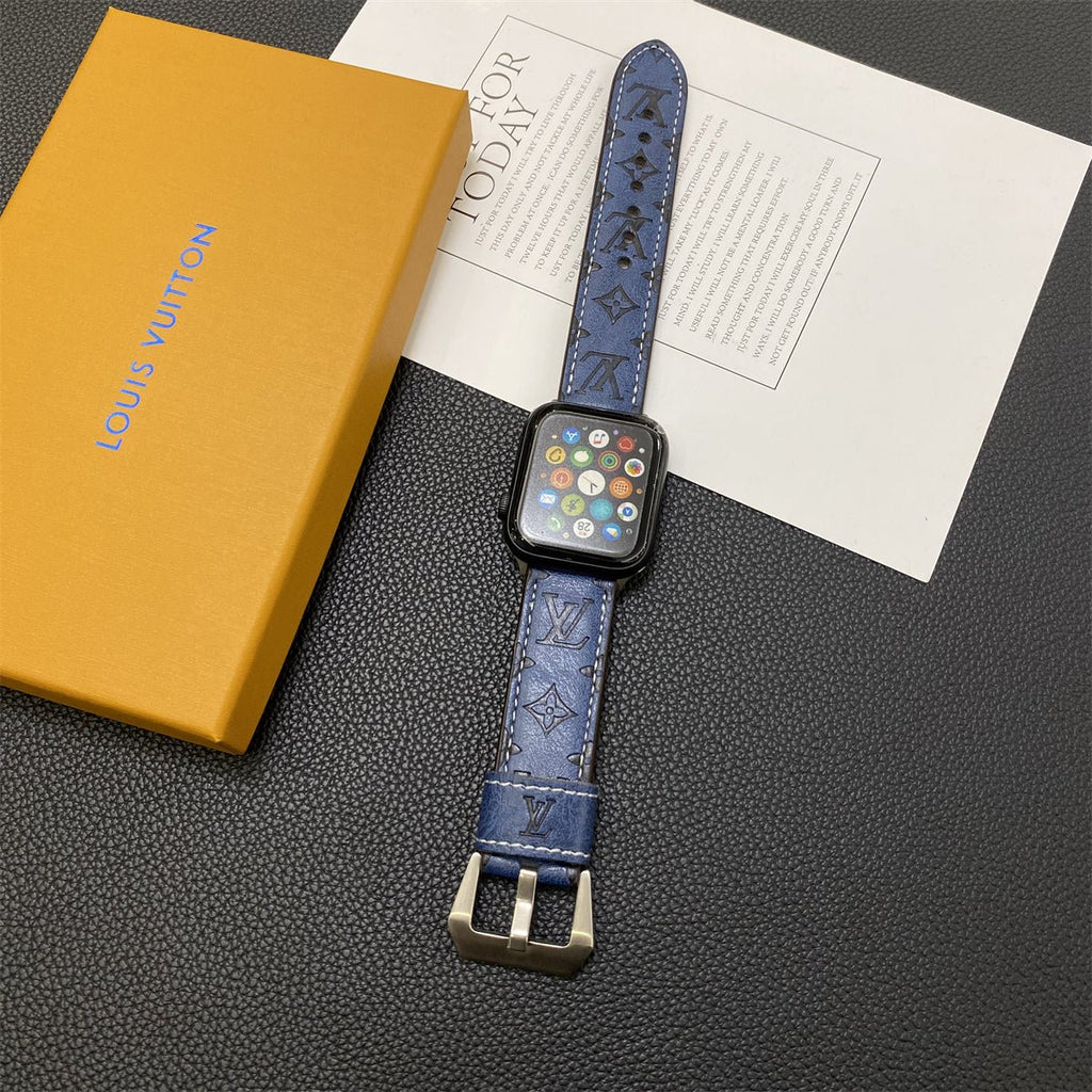 Luxury Louis Vuitton Apple Watch Band – Monogram Leather Strap for Apple Watch Ultra - Serene