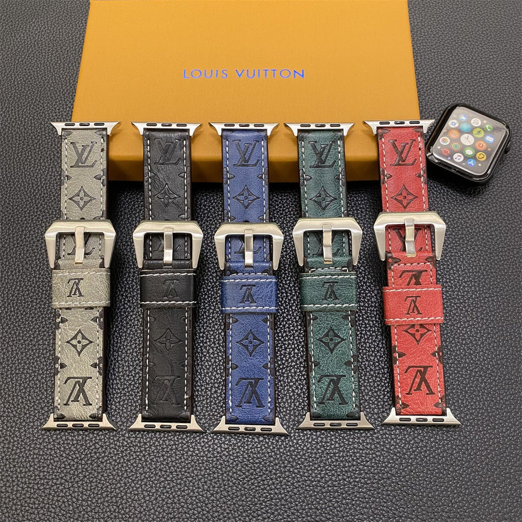 Luxury Louis Vuitton Apple Watch Band – Monogram Leather Strap for Apple Watch Ultra - Serene