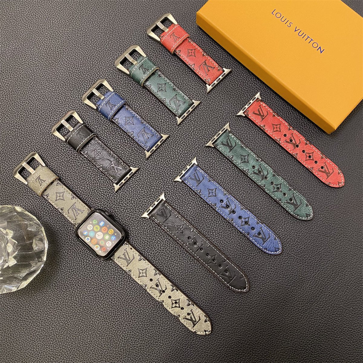 Luxury Louis Vuitton Apple Watch Band – Monogram Leather Strap for Apple Watch Ultra - Serene