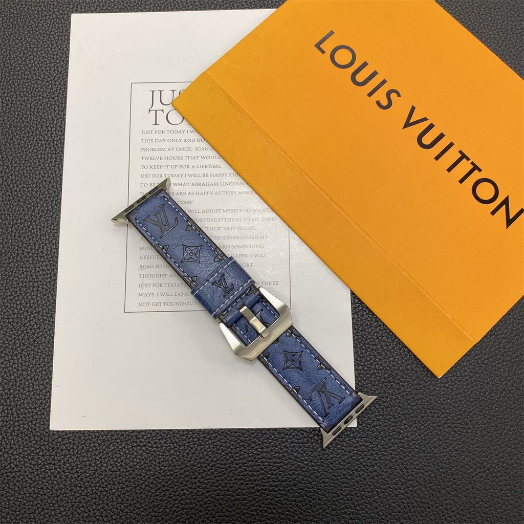 Luxury Louis Vuitton Apple Watch Band – Monogram Leather Strap for Apple Watch Ultra - Serene
