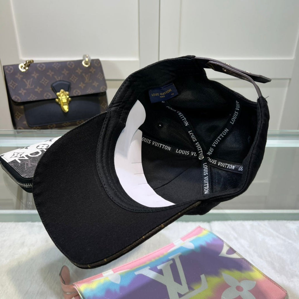 Luxury Louis Vuitton Baseball Cap for Men & Women Metal Logo - Serene