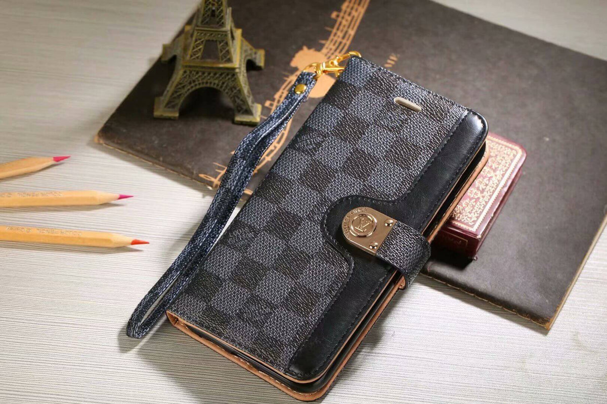 Luxury Louis Vuitton Damier Samsung Galaxy S26 Ultra Case with Card Holder - Serene