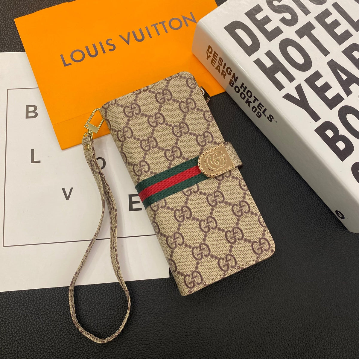 Luxury Louis Vuitton Damier Samsung Galaxy S26 Ultra Case with Card Holder - Serene