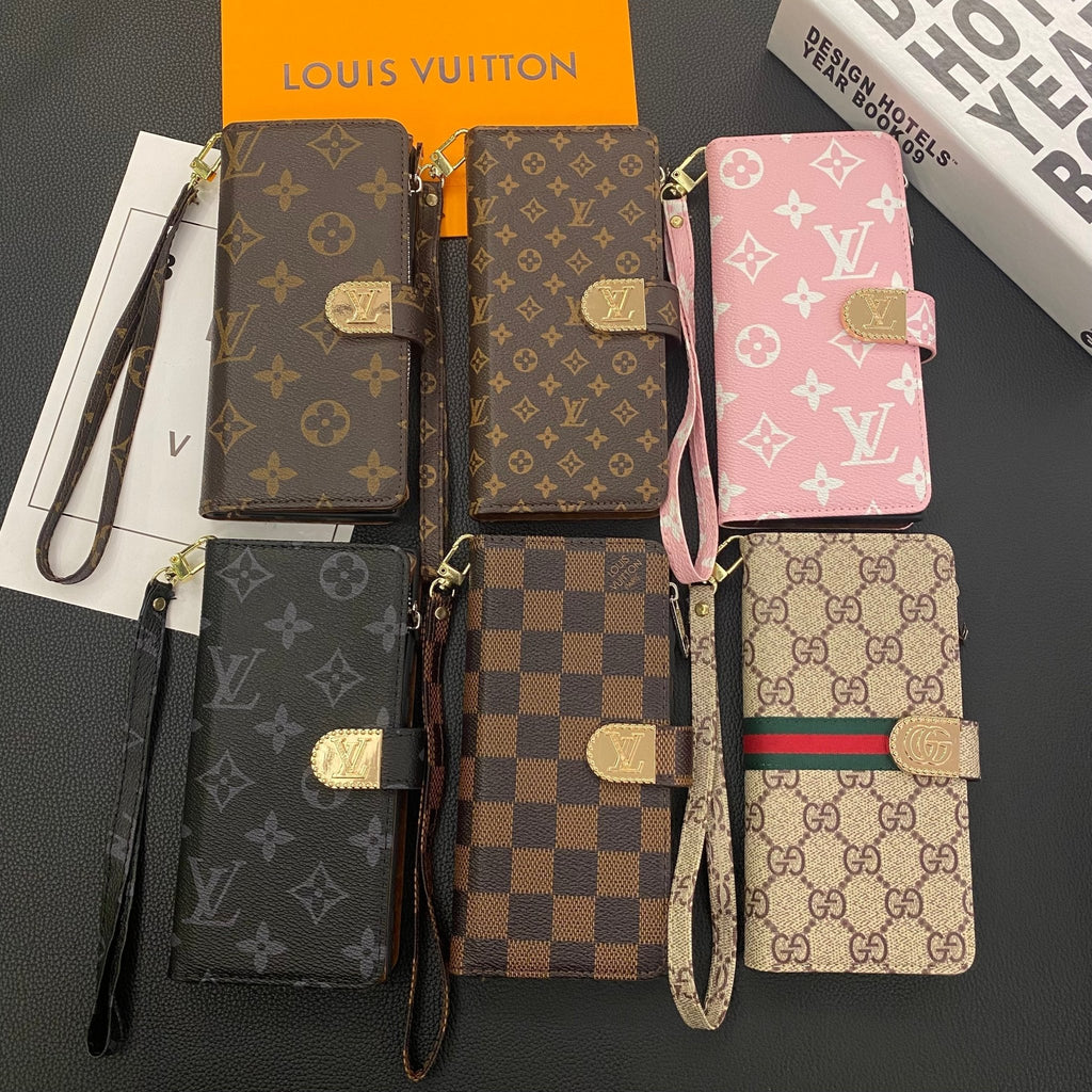 Luxury Louis Vuitton Damier Samsung Galaxy S26 Ultra Case with Card Holder - Serene