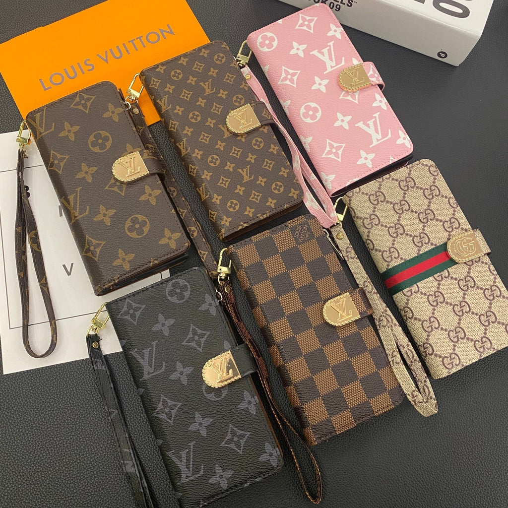 Luxury Louis Vuitton Damier Samsung Galaxy S26 Ultra Case with Card Holder - Serene
