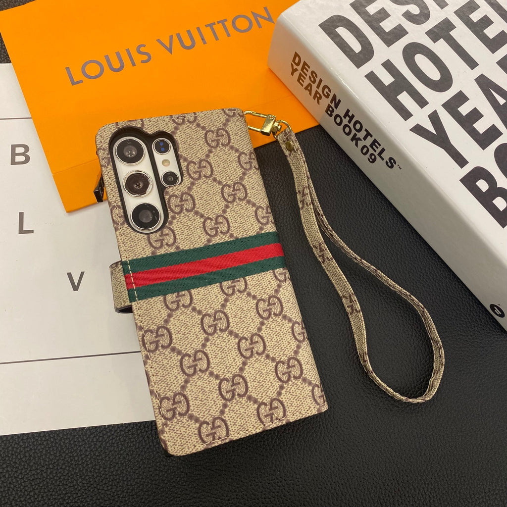 Luxury Louis Vuitton Damier Samsung Galaxy S26 Ultra Case with Card Holder - Serene
