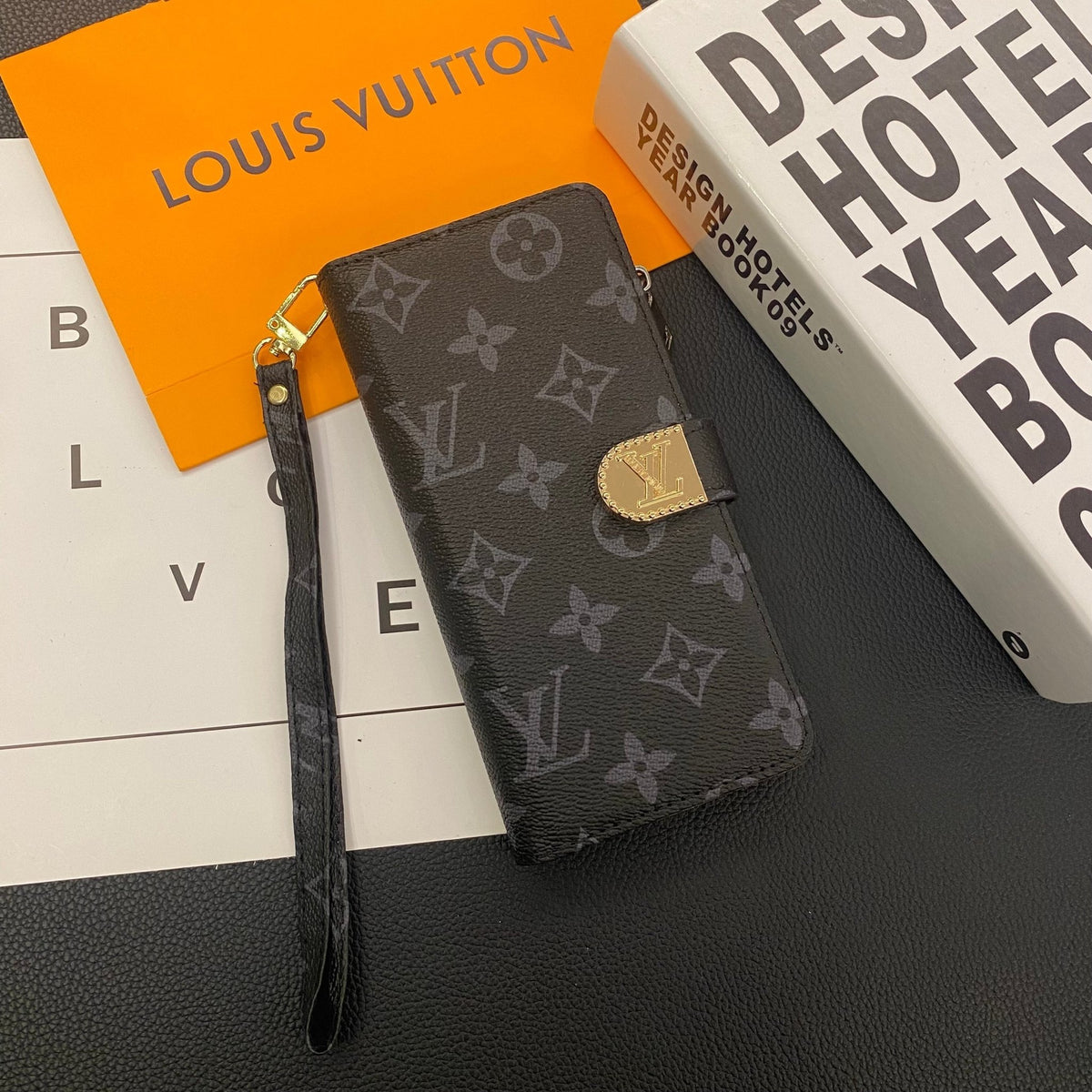 Luxury Louis Vuitton Damier Samsung Galaxy S26 Ultra Case with Card Holder - Serene