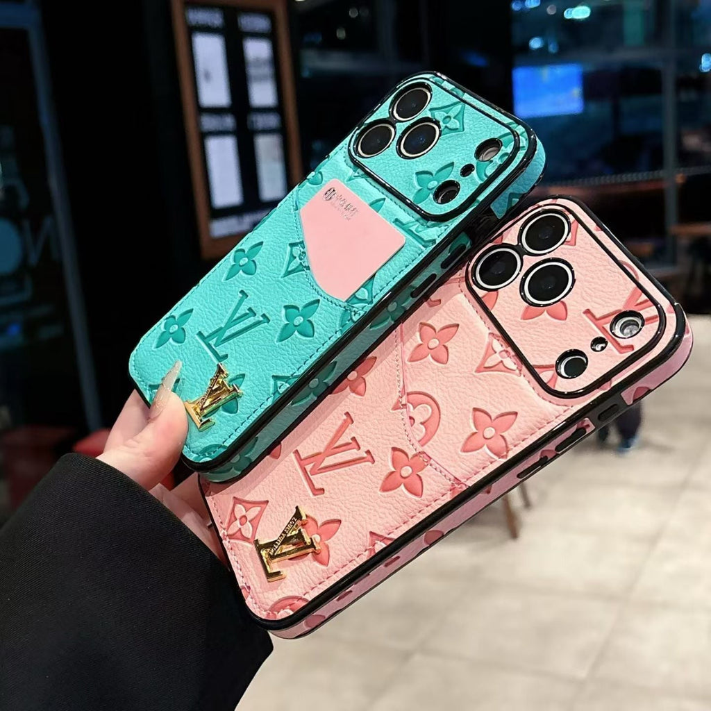 Luxury Louis Vuitton iPhone 18 Pro Case With Card Holder - LV iPhone Case - Serene