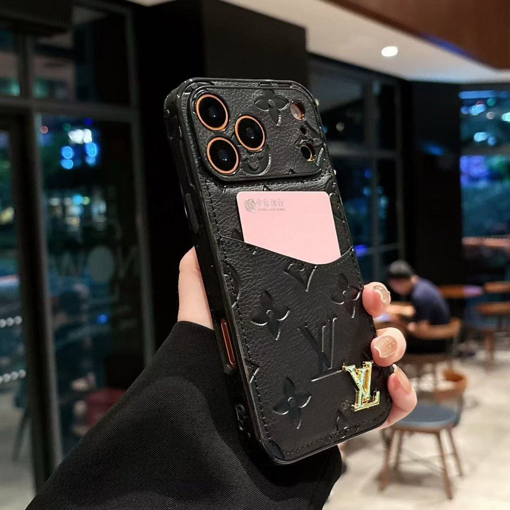 Luxury Louis Vuitton iPhone 18 Pro Case With Card Holder - LV iPhone Case - Serene