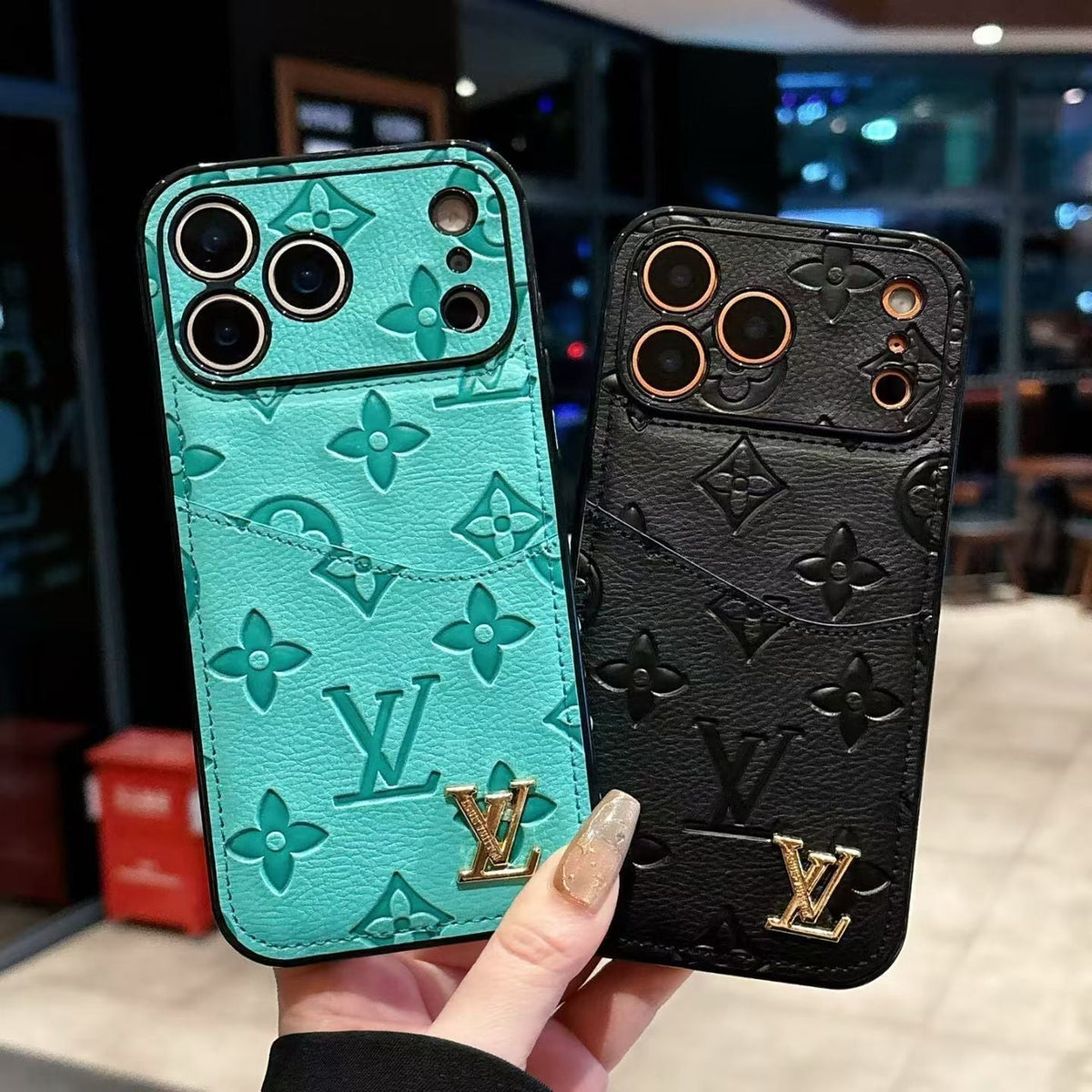 Luxury Louis Vuitton iPhone 18 Pro Case With Card Holder - LV iPhone Case - Serene