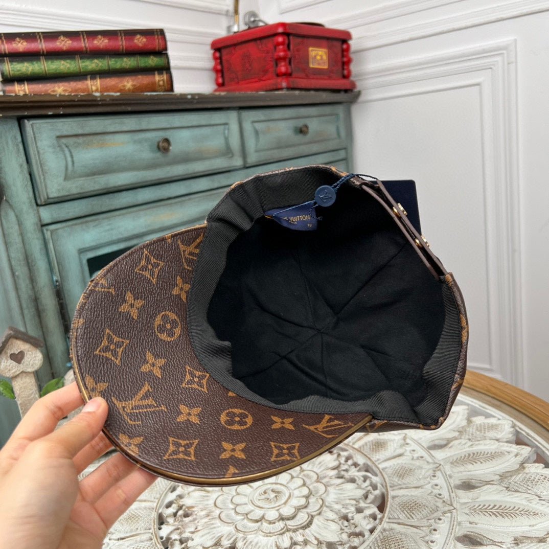 Luxury Louis Vuitton Monogram Bucket Hat & Cap Set - Serene