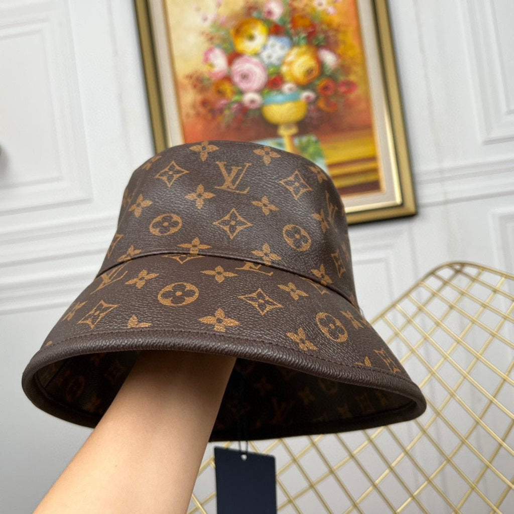 Luxury Louis Vuitton Monogram Bucket Hat & Cap Set - Serene