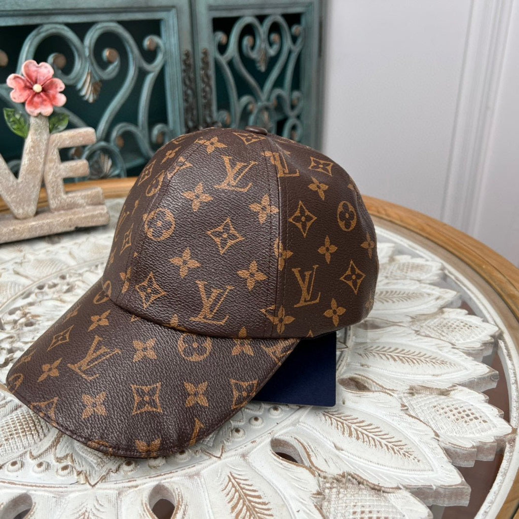 Luxury Louis Vuitton Monogram Bucket Hat & Cap Set - Serene