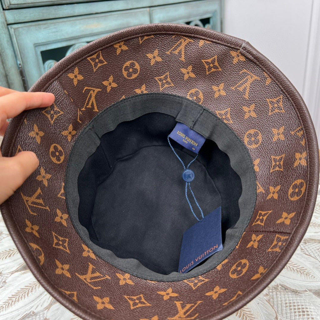 Luxury Louis Vuitton Monogram Bucket Hat & Cap Set - Serene