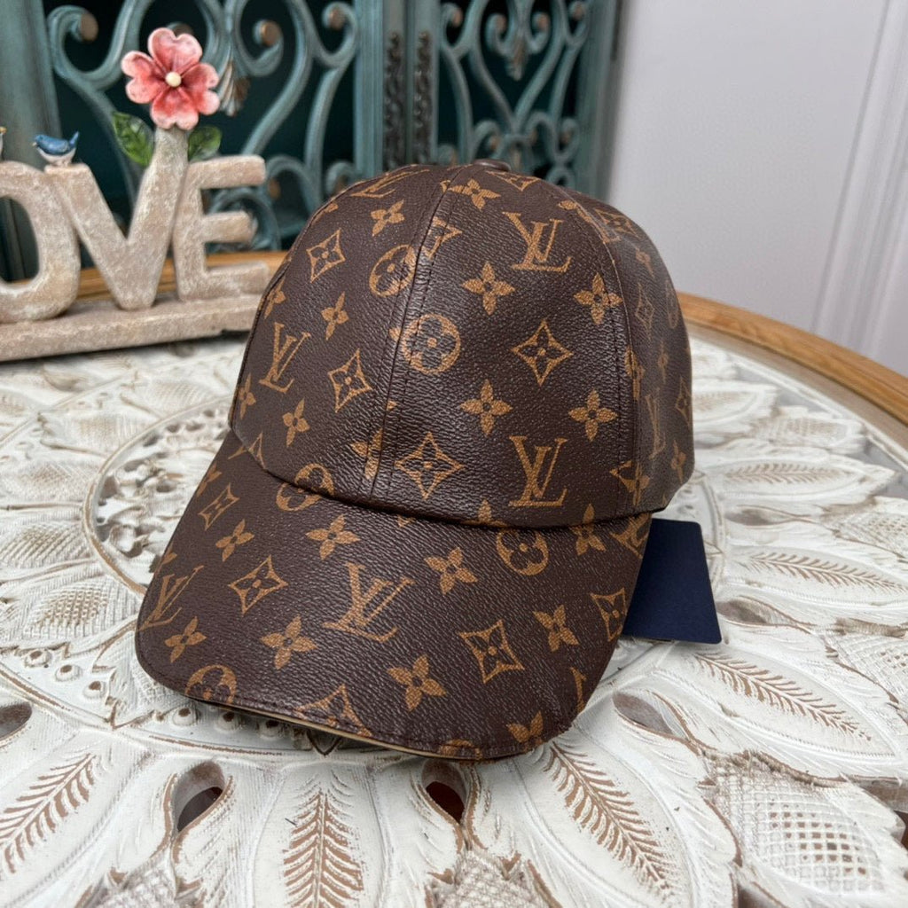 Luxury Louis Vuitton Monogram Bucket Hat & Cap Set - Serene