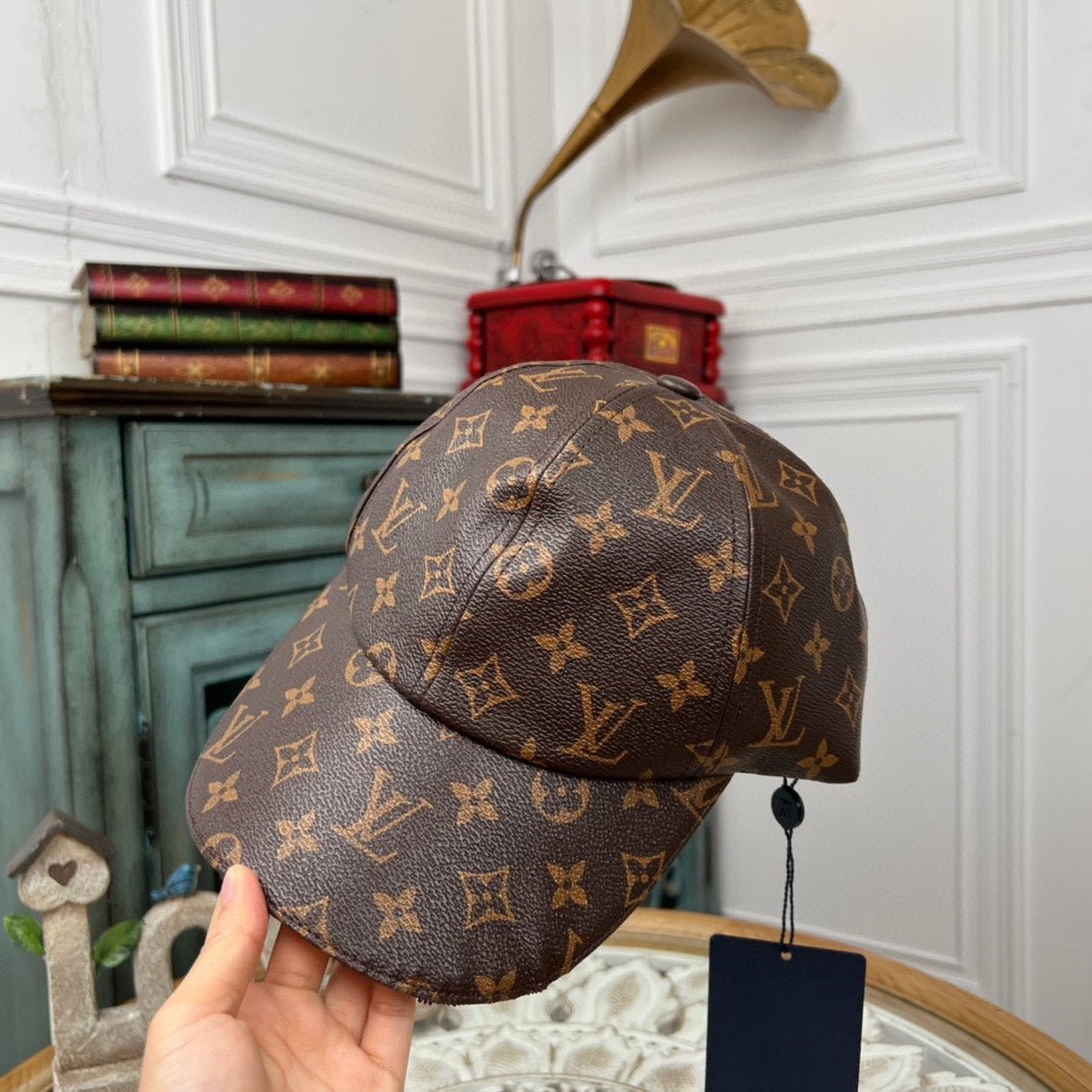 Luxury Louis Vuitton Monogram Bucket Hat & Cap Set - Serene