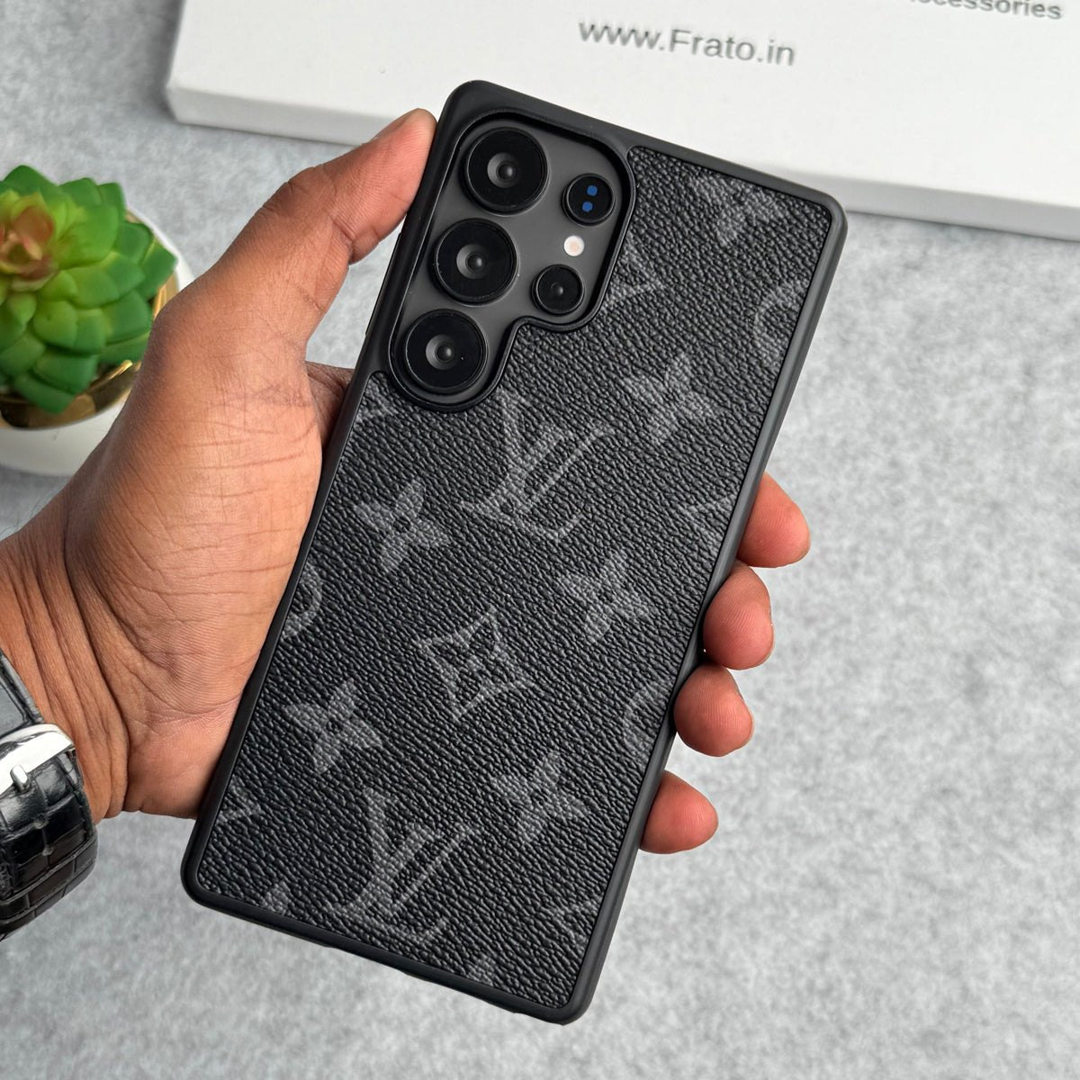 Luxury Louis Vuitton Samsung Galaxy S26 Ultra Case – Monogram PU Leather Cover - Serene