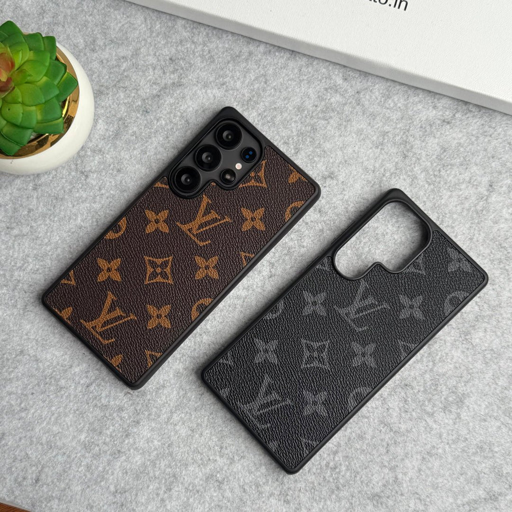Luxury Louis Vuitton Samsung Galaxy S26 Ultra Case – Monogram PU Leather Cover - Serene