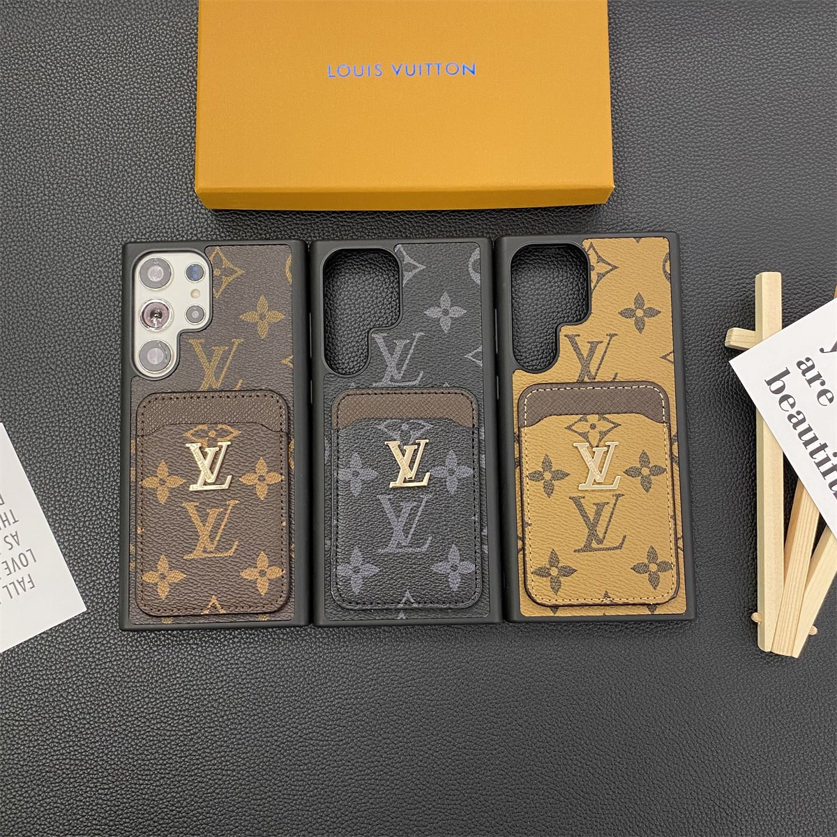 Luxury Louis Vuitton Samsung Galaxy S26 Ultra Case with Card Holder - Serene