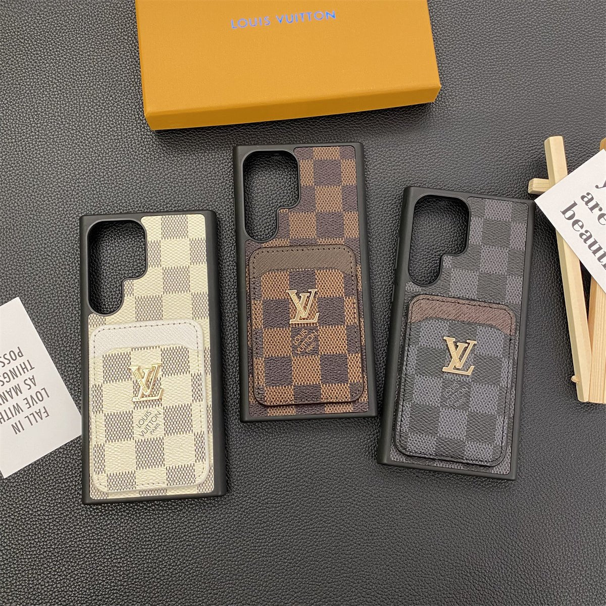 Luxury Louis Vuitton Samsung Galaxy S26 Ultra Case with Card Holder - Serene