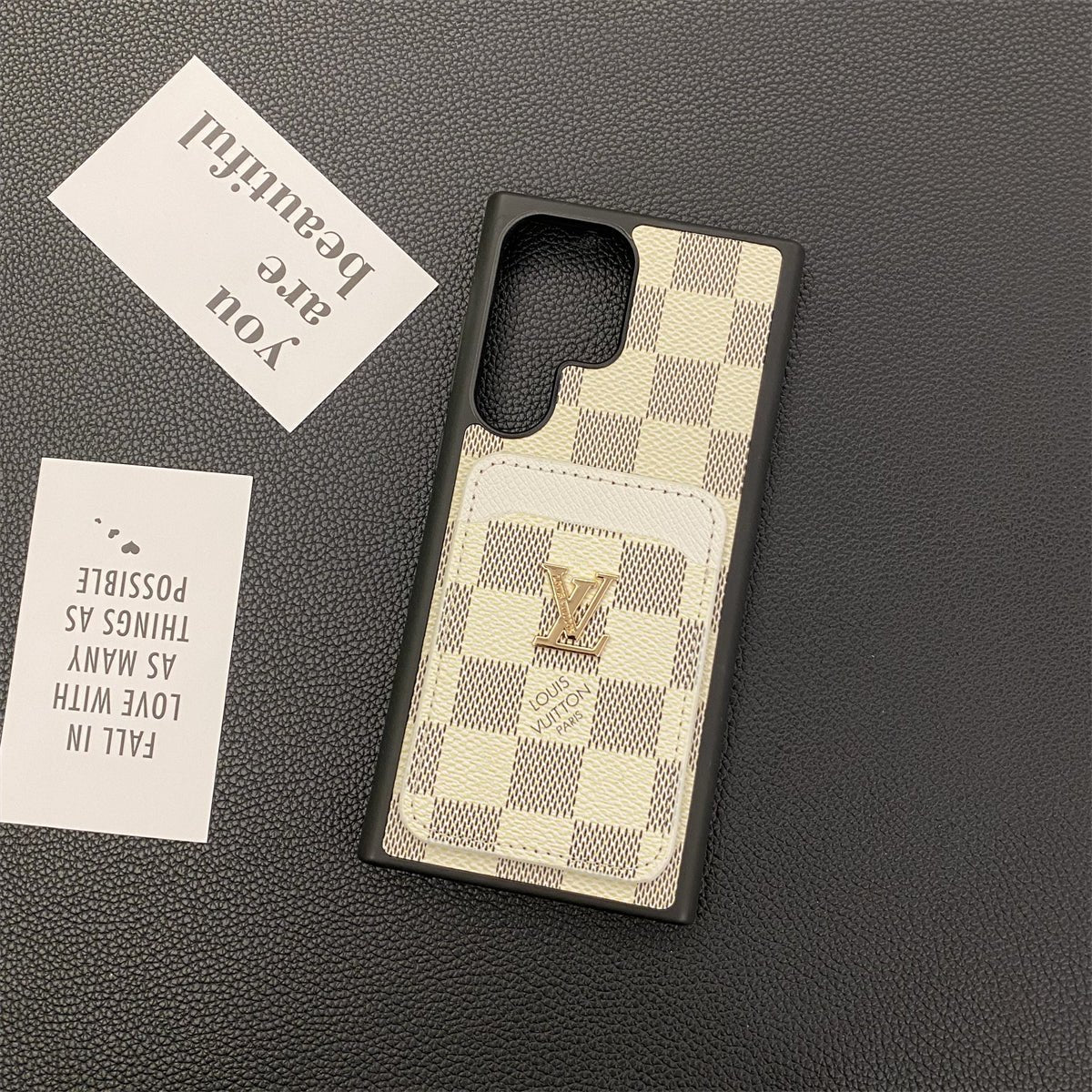 Luxury Louis Vuitton Samsung Galaxy S26 Ultra Case with Card Holder - Serene