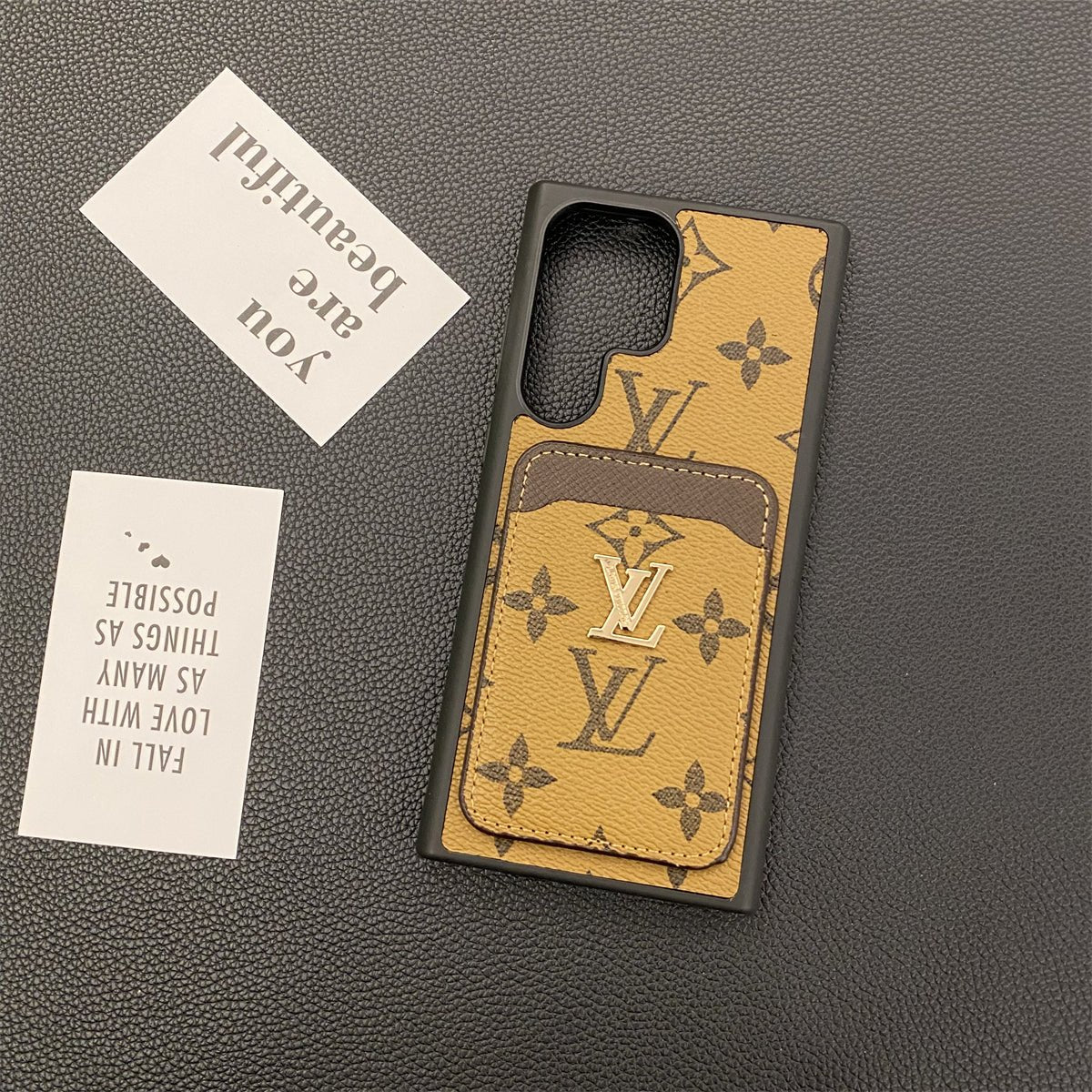 Luxury Louis Vuitton Samsung Galaxy S26 Ultra Case with Card Holder - Serene