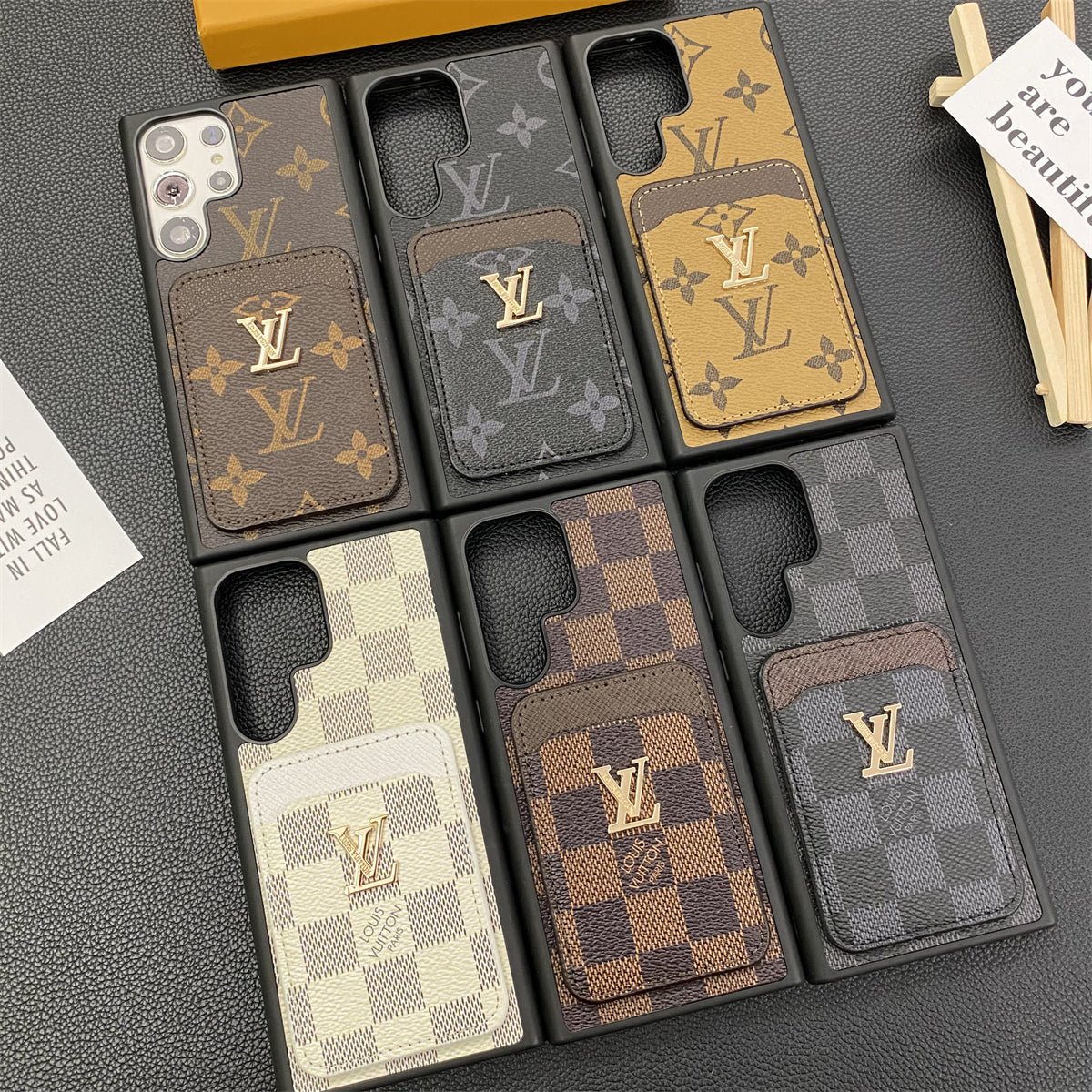 Luxury Louis Vuitton Samsung Galaxy S26 Ultra Case with Card Holder - Serene