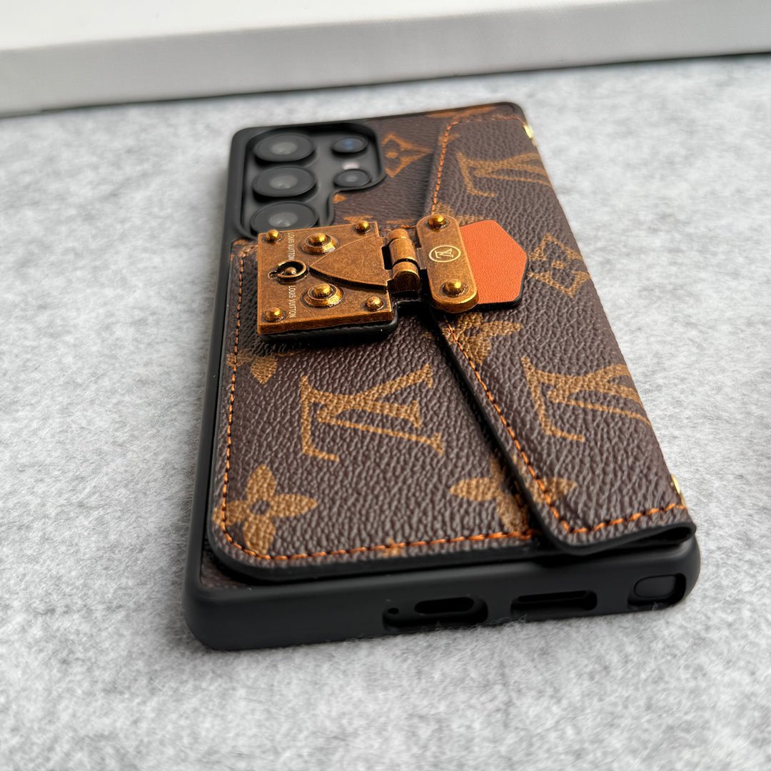 Luxury Louis Vuitton Samsung Galaxy Sling S26 Case with Card Holder – Samsung S26 Ultra - Serene