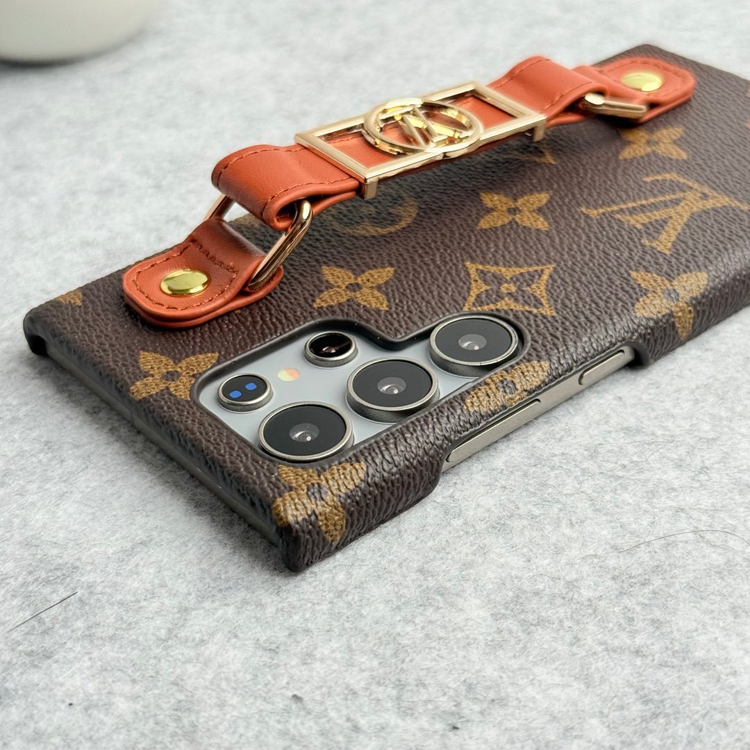 Luxury Louis Vuitton Samsung S26 Strap Case – Crossbody Wallet Cover - Serene