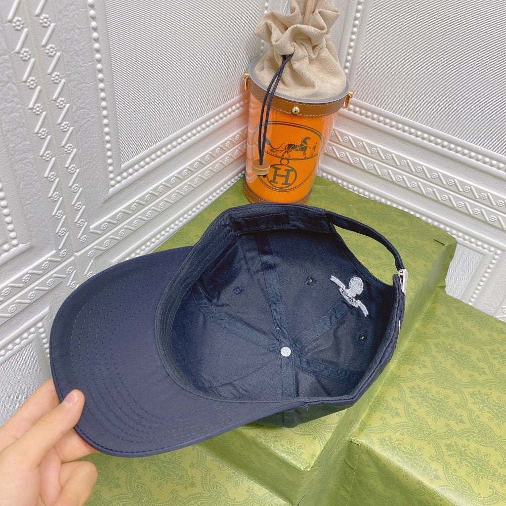Luxury Prada Embroidered Baseball Cap for Men & Women - Serene