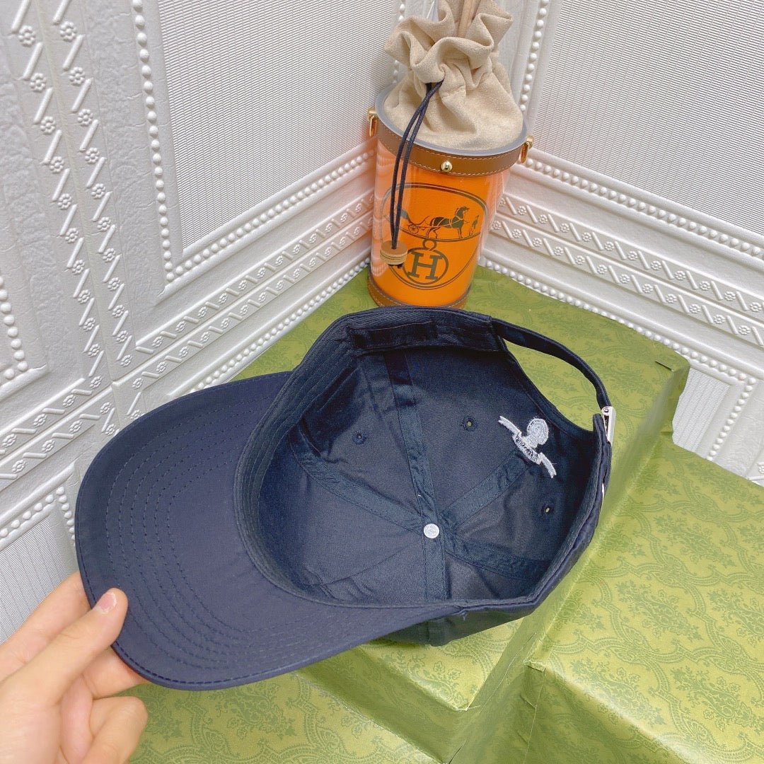 Luxury Prada Embroidered Baseball Cap for Men & Women - Serene