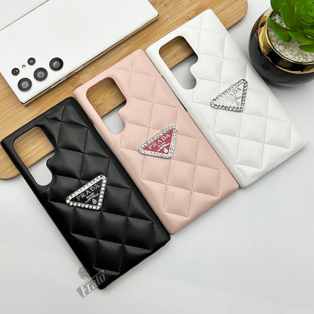 Luxury Prada Puff Leather Samsung Galaxy S26 Ultra Case – Designer Cover - Serene