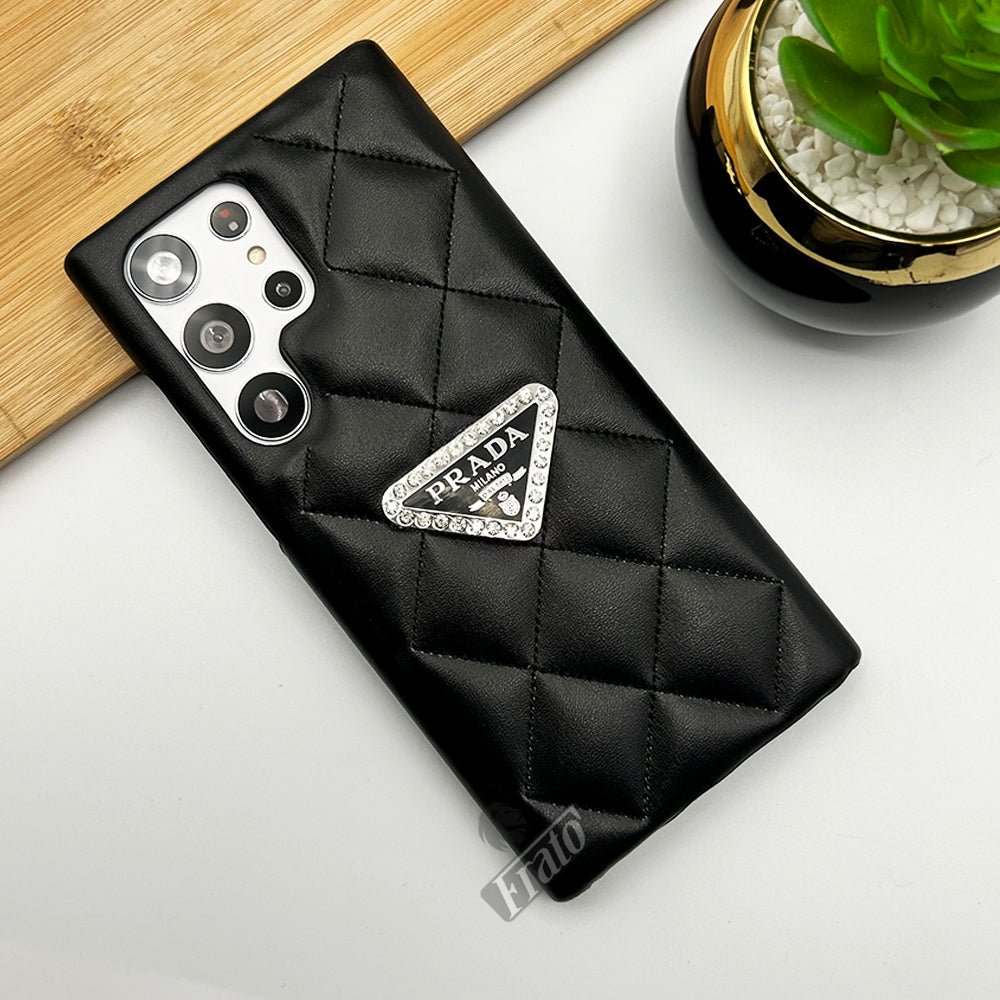 Luxury Prada Puff Leather Samsung Galaxy S26 Ultra Case – Designer Cover - Serene