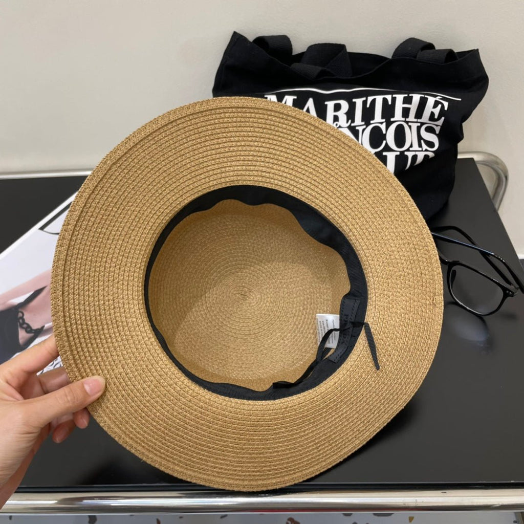 Luxury Prada Raffia Straw Sun Hat for Women - Serene
