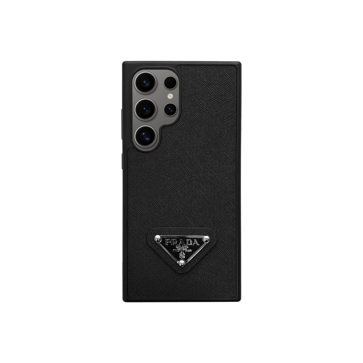 Luxury Prada Samsung S26 Ultra Black Case – Designer Galaxy Cover - Serene