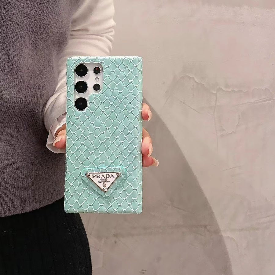 Luxury Prada Snake Print Samsung Galaxy Case – Samsung S26 Ultra Cover - Serene