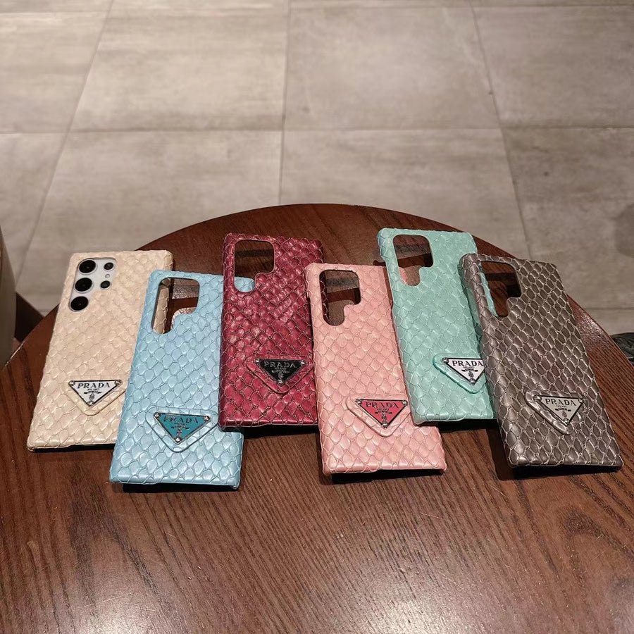 Luxury Prada Snake Print Samsung Galaxy Case – Samsung S26 Ultra Cover - Serene