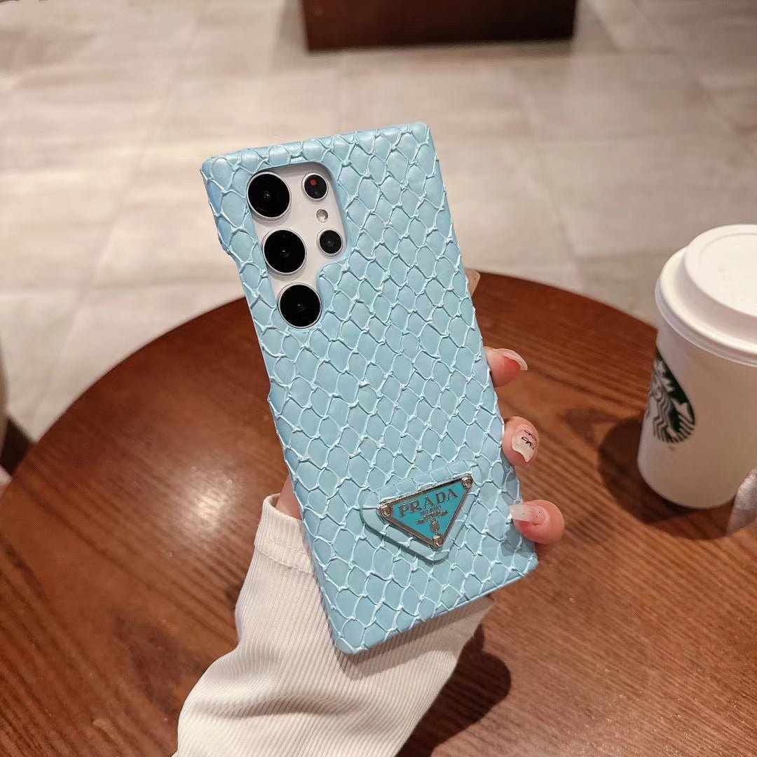 Luxury Prada Snake Print Samsung Galaxy Case – Samsung S26 Ultra Cover - Serene