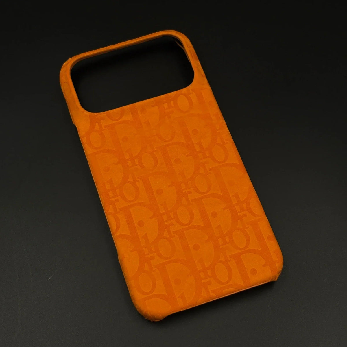 Oblique Dior iPhone 17 Pro Max Case – Orange Luxury Dior iPhone Case - Serene