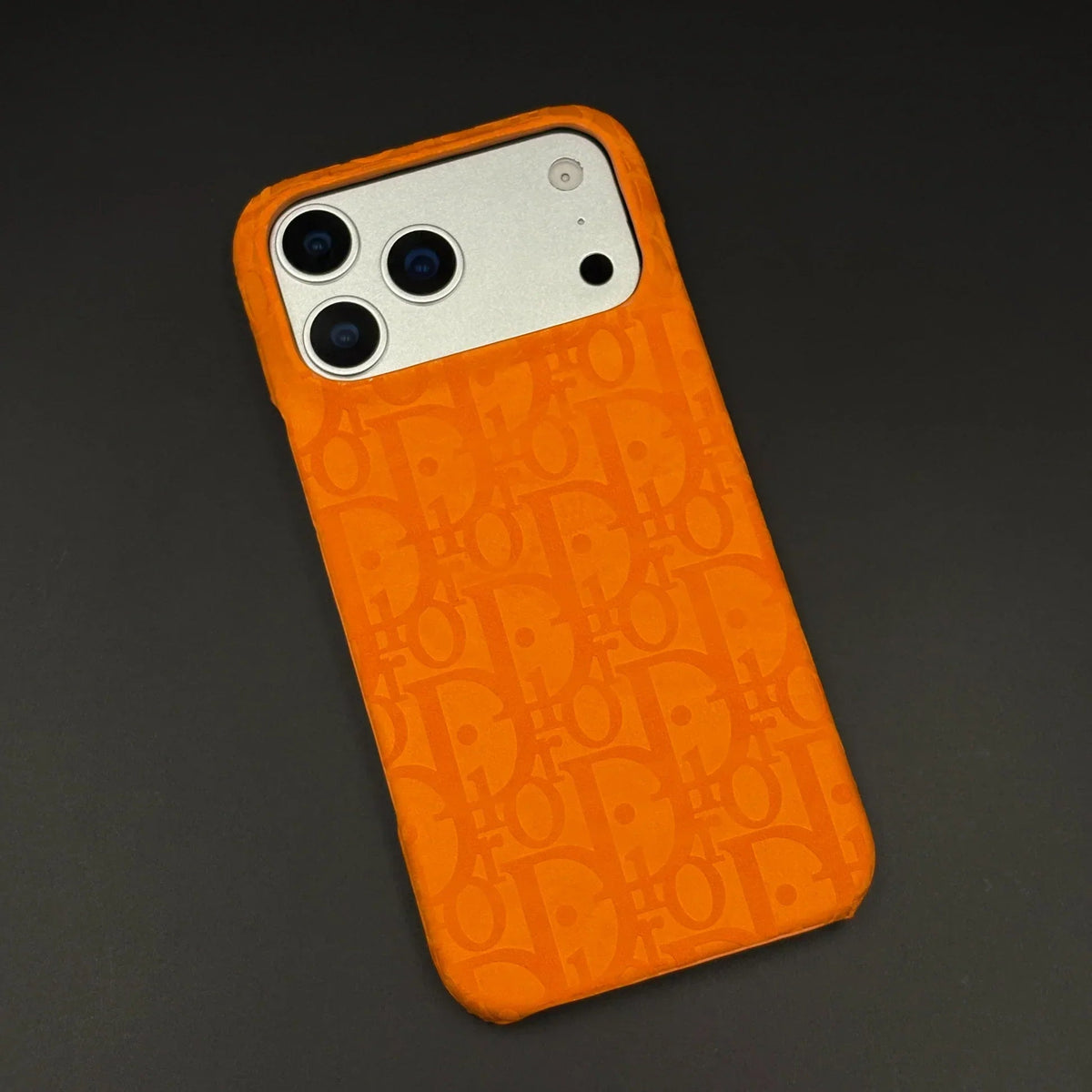 Oblique Dior iPhone 17 Pro Max Case – Orange Luxury Dior iPhone Case - Serene