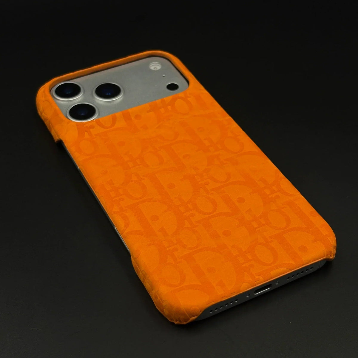Oblique Dior iPhone 17 Pro Max Case – Orange Luxury Dior iPhone Case - Serene