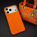 Oblique Dior iPhone 17 Pro Max Case – Orange Luxury Dior iPhone Case - Serene
