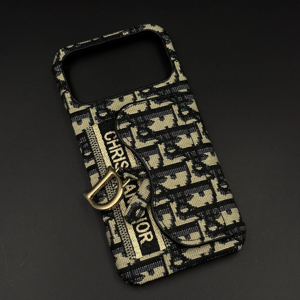 Oblique Dior iPhone 17 Pro Max Case with Card Holder – Luxury Dior Phone Case - Serene