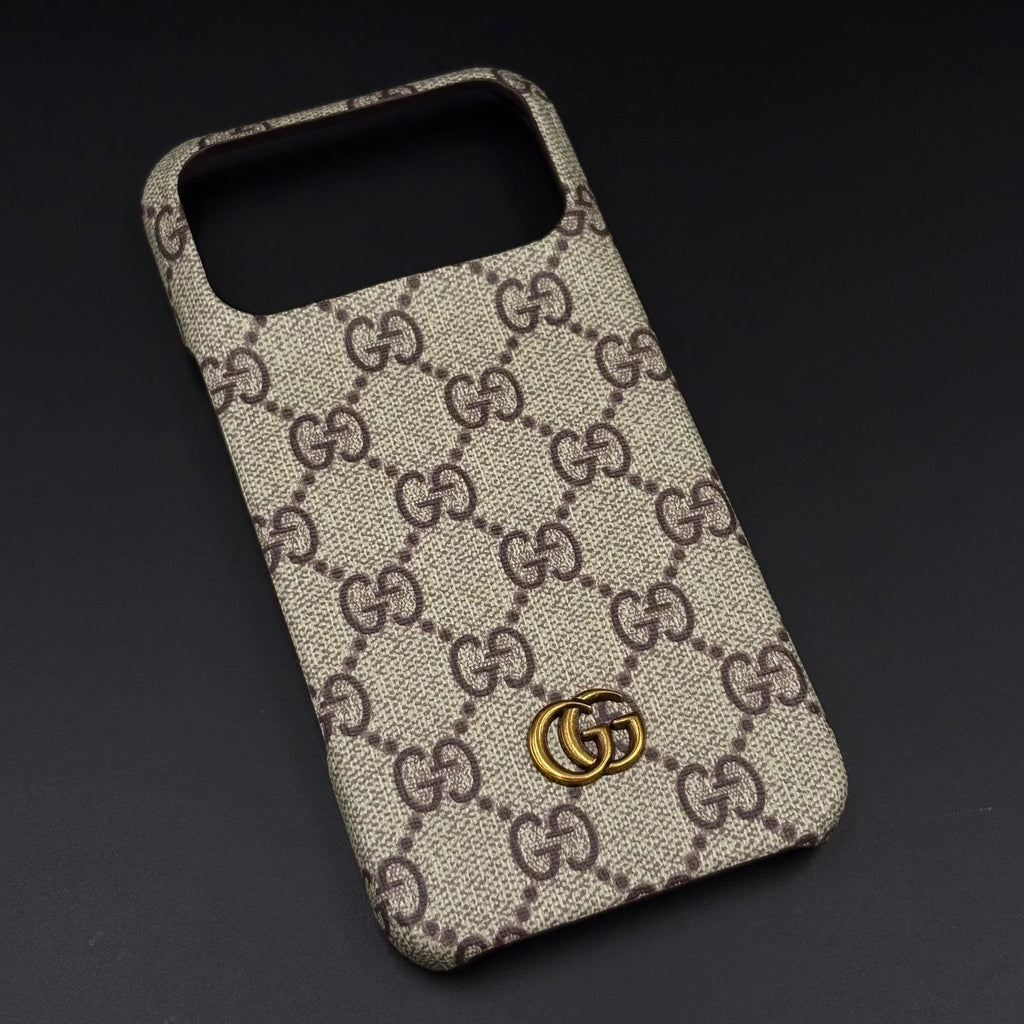 Ophidia Gucci iPhone 18 Pro Case – Beige GG Canvas Pattern - Serene