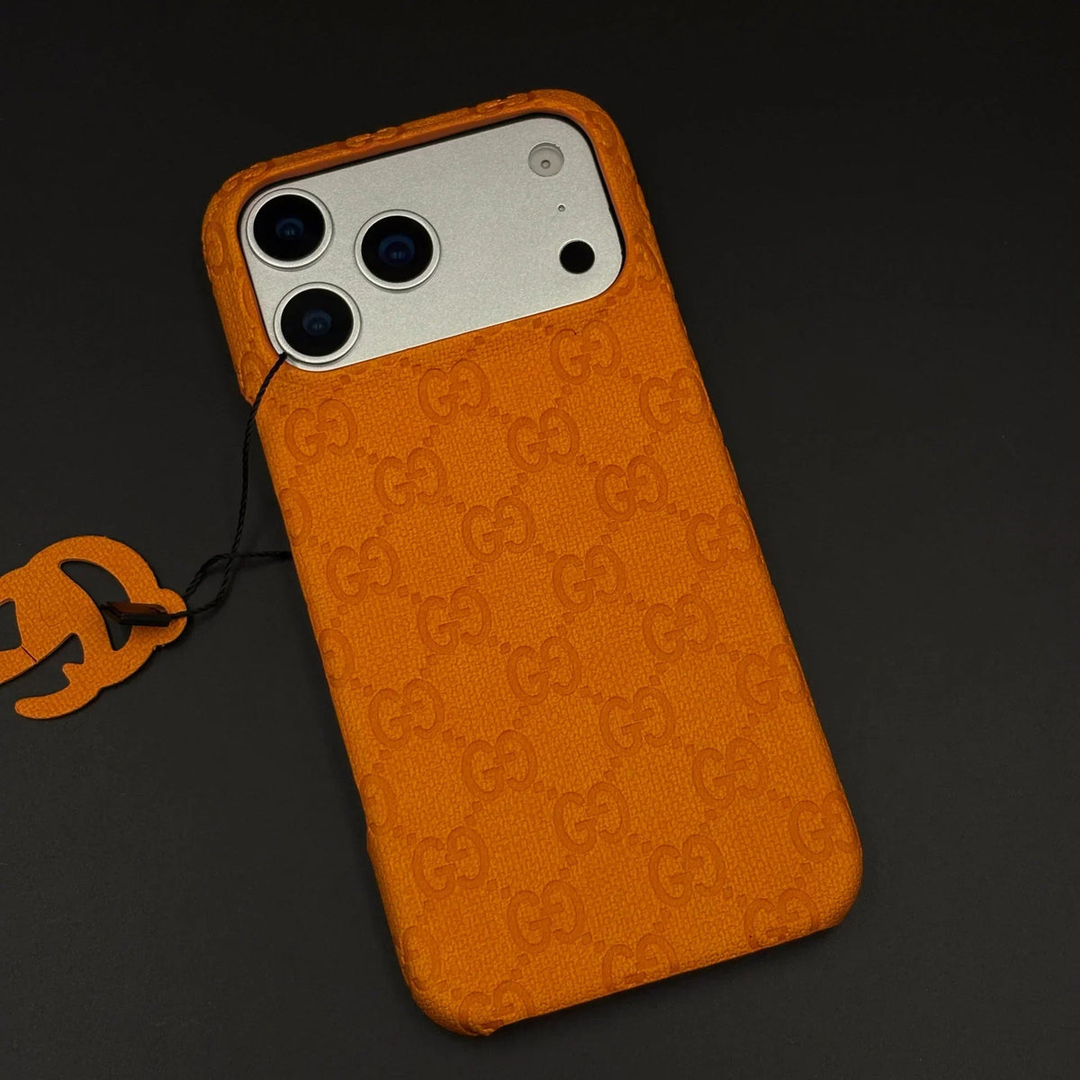 Orange Gucci iPhone 18 Pro Case Monogram – Luxury Gucci iPhone Case - Serene
