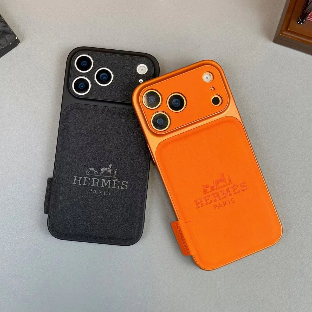 Orange Hermes iPhone 17 Pro Max Case – Luxury Hermes iPhone Case - Serene